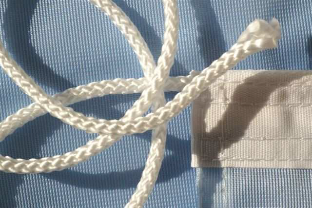 spandoek afwerking met koord touw