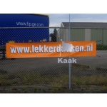 2 zijdig bedrukte spandoeken